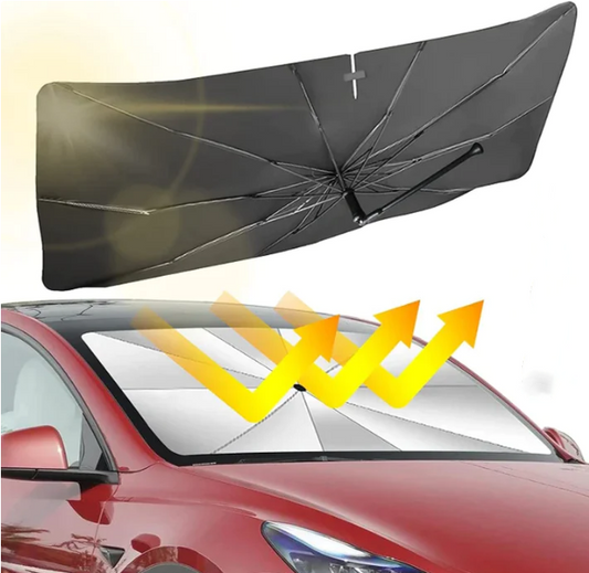 🔥🔥2024 Hot Car Windscreen Solskærm - Sammenklappelig forrude Bil UV-beskyttelse (termisk beskyttelse)🔥🔥