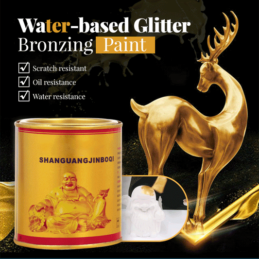 🎁Hot Sale 49% rabat⏳Vandbaseret Glitter Bronzing Paint